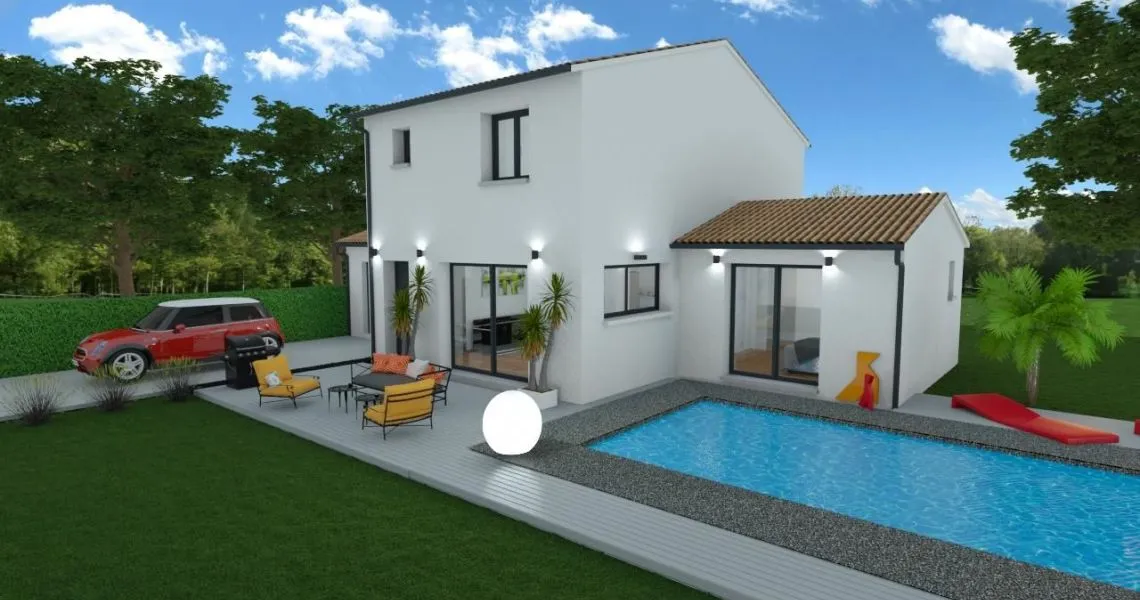image Projet de construction d'une maison 94 m² avec terrain à COURSAN (11)