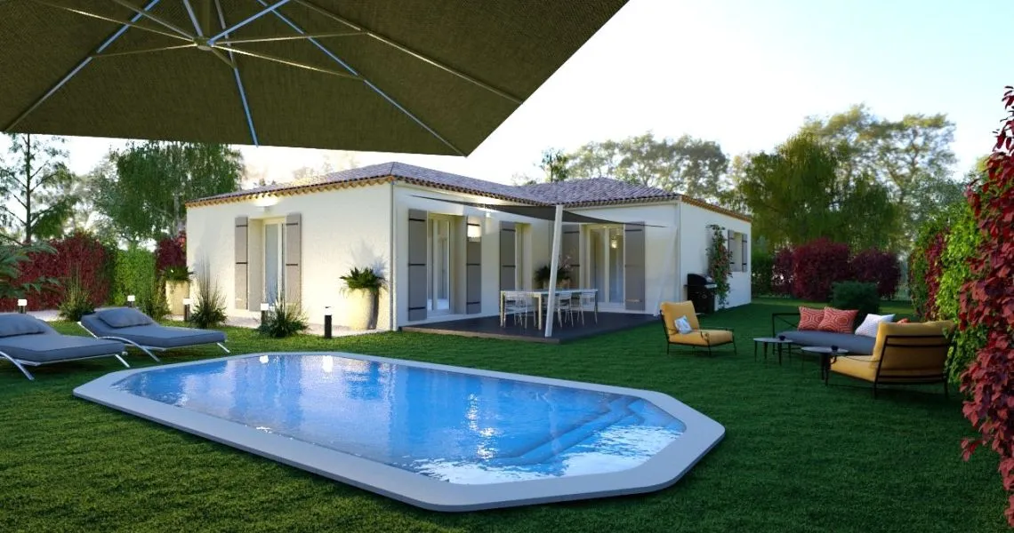 image Projet de construction d'une maison 91 m² avec terrain à CONNAUX (30)