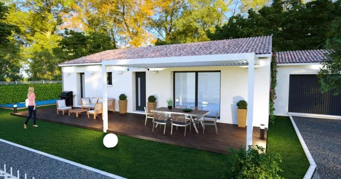 image Projet de construction d'une maison 91 m² avec terrain à ALES (30)