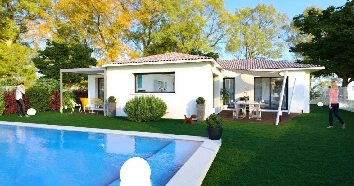 image Projet de construction d'une maison 91 m² avec terrain à SAINT-BENEZET (30)