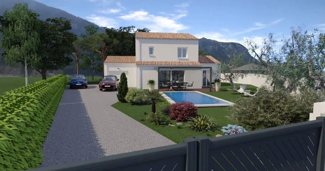 image Projet de construction d'une maison 89 m² avec terrain à SAINTE-VALIERE (11)