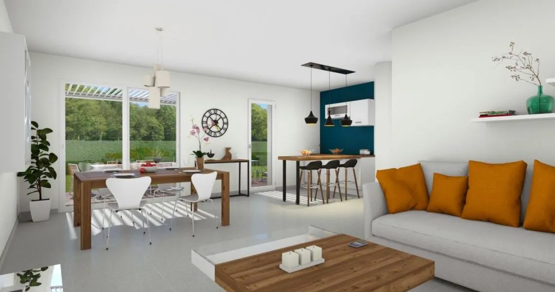 image Projet de construction d'une maison 85 m² avec terrain à SAINT-MATHIEU-DE-TREVIERS (34)