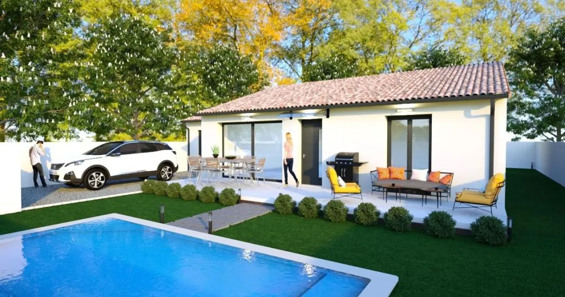 image Projet de construction d'une maison 75 m² avec terrain à MONTIGNARGUES (30)