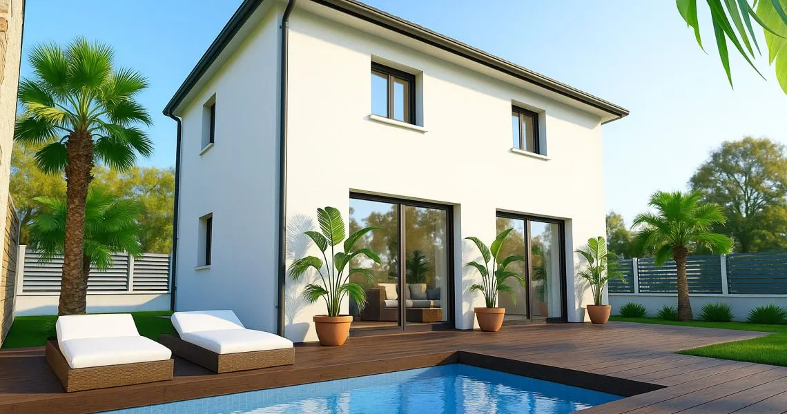 image Projet de construction d'une maison 90 m² avec terrain à LE TRIADOU (34)