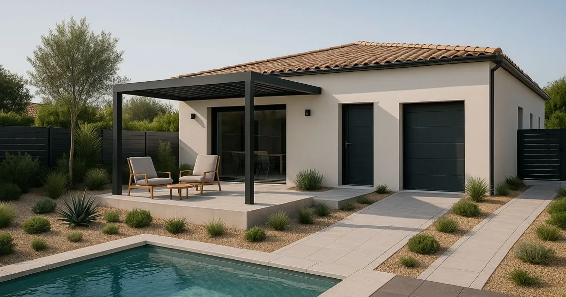 image Projet de construction d'une maison 82 m² avec terrain à LANGLADE (30)