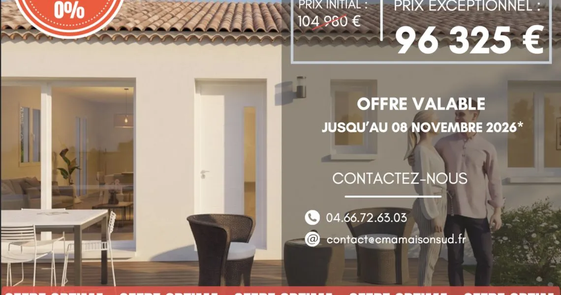 image Projet de construction d'une maison 62 m² avec terrain à ORANGE (84)