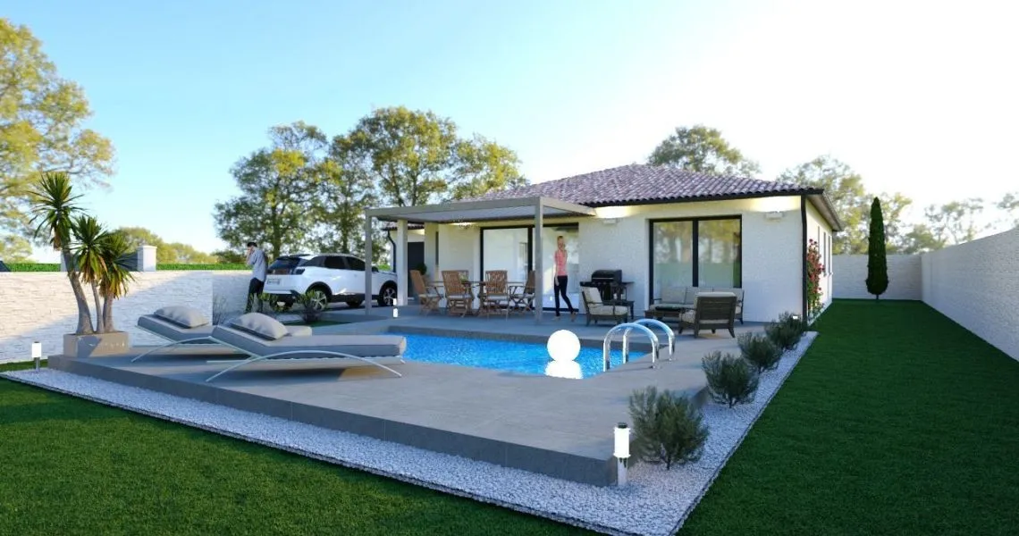 image Projet de construction d'une maison 90 m² avec terrain à FONTANES (30)