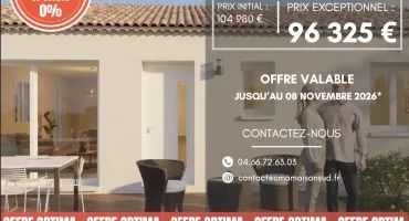 Projet de construction d'une maison 62 m² avec terrain à ORANGE (84)