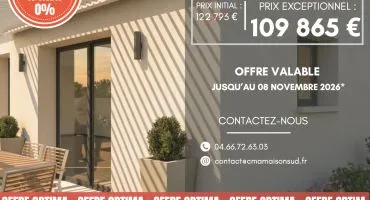 Projet de construction d'une maison 80 m² avec terrain à GAUJAC (30)