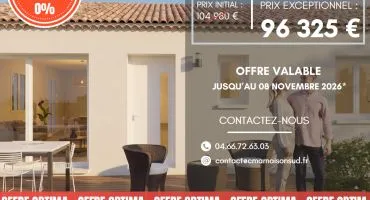 Projet de construction d'une maison 62 m² avec terrain à VAUVERT (30)