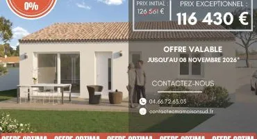 Projet de construction d'une maison 90 m² avec terrain à LANGLADE (30)