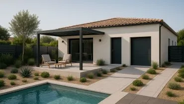 image tm Projet de construction d'une maison 82 m² avec terrain à LANGLADE (30)