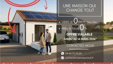 image tm Projet de construction d'une maison 2 ch avec terrain à ROCHEFORT-DU-GARD (30)