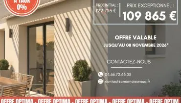 image tm Projet de construction d'une maison 80 m² avec terrain à CONNAUX (30)