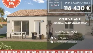 image tm Projet de construction d'une maison 90 m² avec terrain à MORIERES-LES-AVIGNON (84)