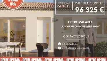 image tm Projet de construction d'une maison 62 m² avec terrain à SAINT-QUENTIN-LA-POTERIE (30)