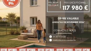 image tm Projet de construction d'une maison 75 m² avec terrain à ALES (30)