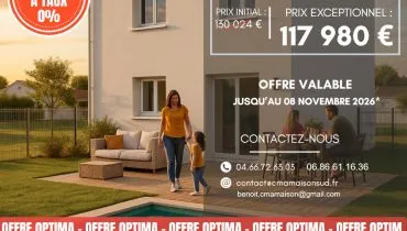 image tm Projet de construction d'une maison 75 m² avec terrain à SAINT-ANDRE-DE-SANGONIS (34)