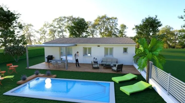 Projet de construction d'une maison 76 m² avec terrain à SAINT-THEODORIT (30)